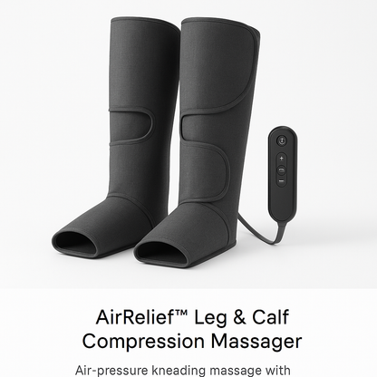 Electric Air Pressure Leg Massager Kneading Squeeze Deep Relaxation Calf Foot with Remote Control